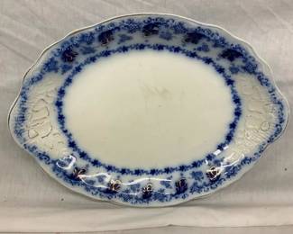 ASTORIA FLOW BLUE PLATTER