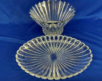 14X2 GLASS PLATER, 10X6 BOWL