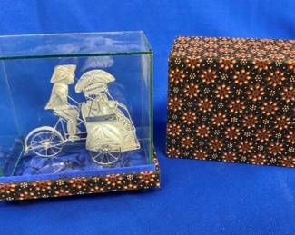 VERY ORNATE STERLING RICHSHAW 3X2 1/2