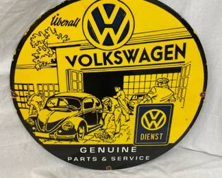 30IN. PORC. VOLKSWAGEN SIGN
