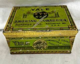 YALE SMOKING TOBACCO TIN