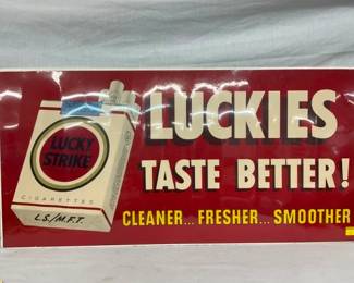 CB LUCKIES STRIKE TOBACCO 43X21