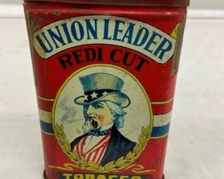 UNION LEADER TOBACCO TIN