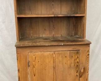 PINE STEPBACK CUPBOARD