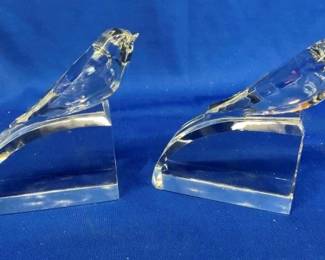 BACCART BIRD BOOKENDS 5"