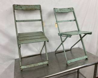 1930'S-50'S METAL WRIGLEY STADIUM CHAIRS