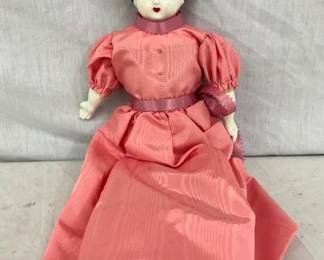 EARLY PORC. DOLL 5 X 14 1/2