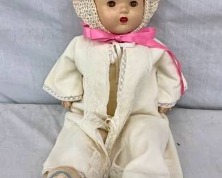 EARLY BABY DOLL W/TEETH AND MOVABLE EYES