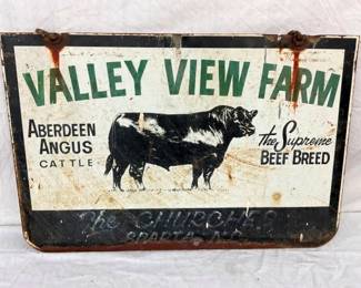 DST VALLEY VIEW FARM SIGN