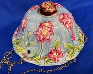 10" MAJOLICA HANGING PLANTER