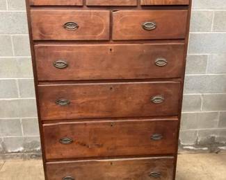 WALNUT SHERIDAN CHEST 42X71
