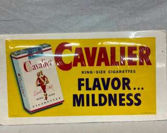 CB CAVALIER 1953 SIGN RJR 21X11