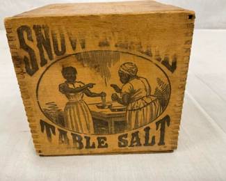 BLACK AMERICANA BOX W/ ORIG. STENCIL
