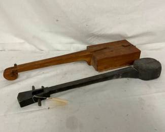 EARLY HANDMADE WOODEN INSTRUMENTS