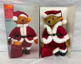 STEIFF SANTA TEDDY BEAR W/ BOX