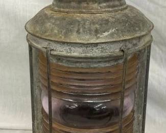 EARLY SHIPS GALVINIZED LANTERN 15X7