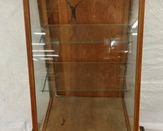 SLANT FRONT FLOOR MODEL DISPLAY CASE