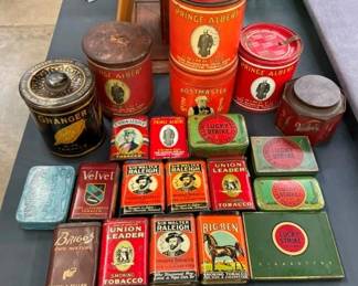 COLLECTION EARLY TOBACCO TINS