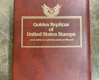 BOOK OF GOLDEN REPLICA US STAMPS
