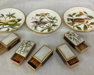 VICTORIAN MATCH SAFES,SPODE BIRD SAUCERS