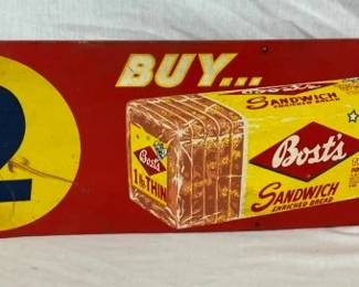 DST BOSTS BREAD SIGN 32X14