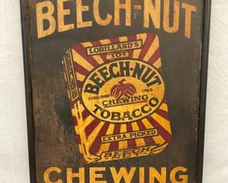 SST BEECH NUT TOBACCO SIGN 30X42