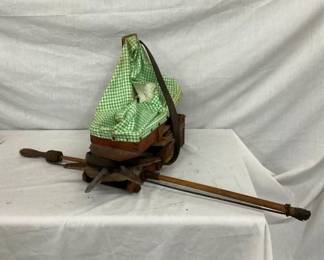 EARLY WOODEN SEEDER
