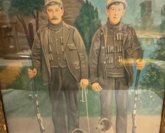 W/ HUNTERS, GUNS AND DOGS