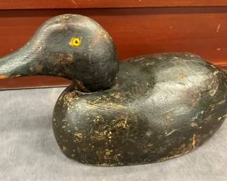 EARLY WOODEN DECOY 13 1/2X6
