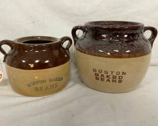 STONEWARE BEAN POTS