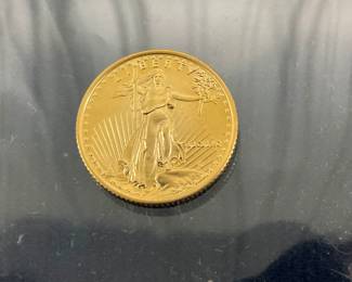 1/10 FINE GOLD AMERICAN EAGLE $5