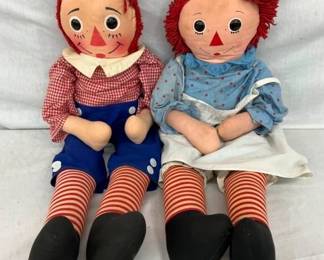 RAGEDY ANN & ANDY DOLLS 10X32
