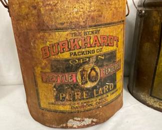 CLOSEUP VIEW EARLY TINS