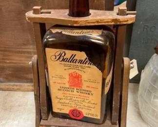 BALLATINE BOTTLE W/ STAND
