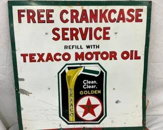 SSP TEXACO CRANKCASE SIGN 30X30