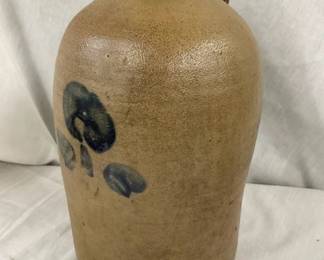 2G. PA POTTERY JUG W/ BLUE COBALT