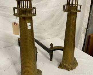 VERY UNUSUAL SET ANDIRONS