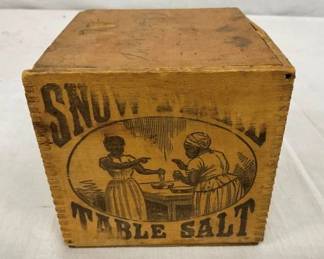 WOODEN SNOW TABLE SALT BOX 4X4