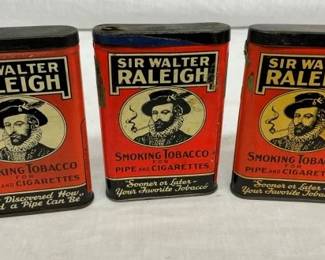 SIR WALTER RALEIGH TOB. TINS