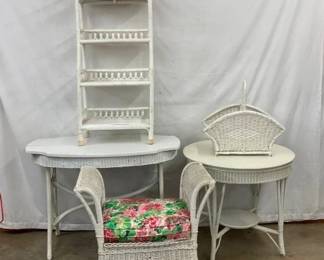VARIOUS PCS. OF WICKER