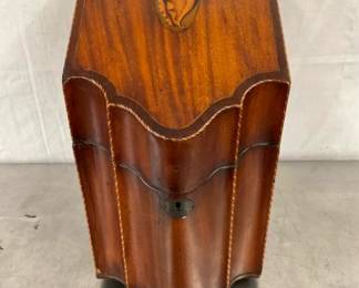 VINTAGE MAH. INLAID KNIFE BOX 9X15 1/2