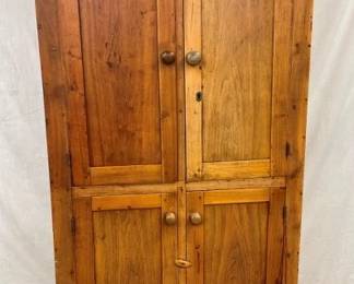 1840'S NC WALNUT FLAT WALL CUPBOARD