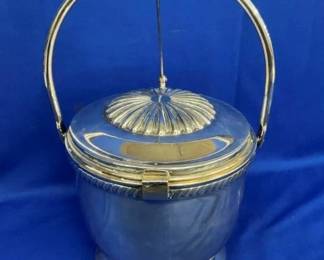 CROSBY SILVER PLATE ICE BUCKET 8X13
