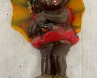 EARLY BLACK AMERICANA CHALKWARE 6X8