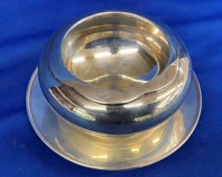 14OZ 6" SILVER SAUCER, 5" SILVER BOWL