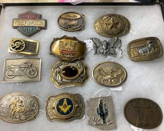BELT BUCKLES - HARLEY, GOLDWING
