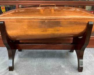 UNUSUAL COPPER DISPENSER W/ STAND 33X23