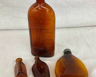 EARLY WARNERS AMBER BOTTLE AND OTHERS