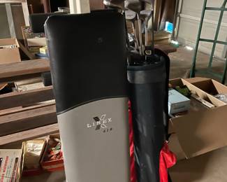 Weight Bench, Golf Clubs