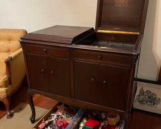 Victrola made into a bar